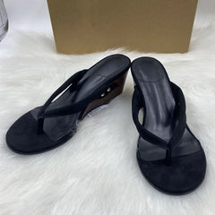 Retro Metal Rivet Decoration Brand Slippers Comfortable Clip Toe Wedges Slide Sandals Holiday Beach Flip Flops