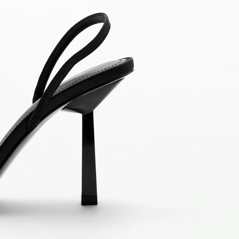 Rhinestone Decorated Slingback Heel