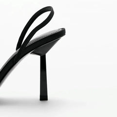 Rhinestone Decorated Slingback Heel