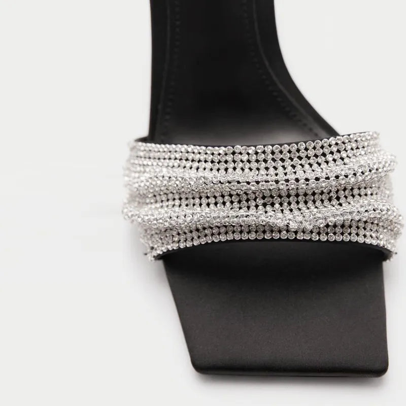 Rhinestone Decorated Slingback Heel