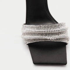 Rhinestone Decorated Slingback Heel