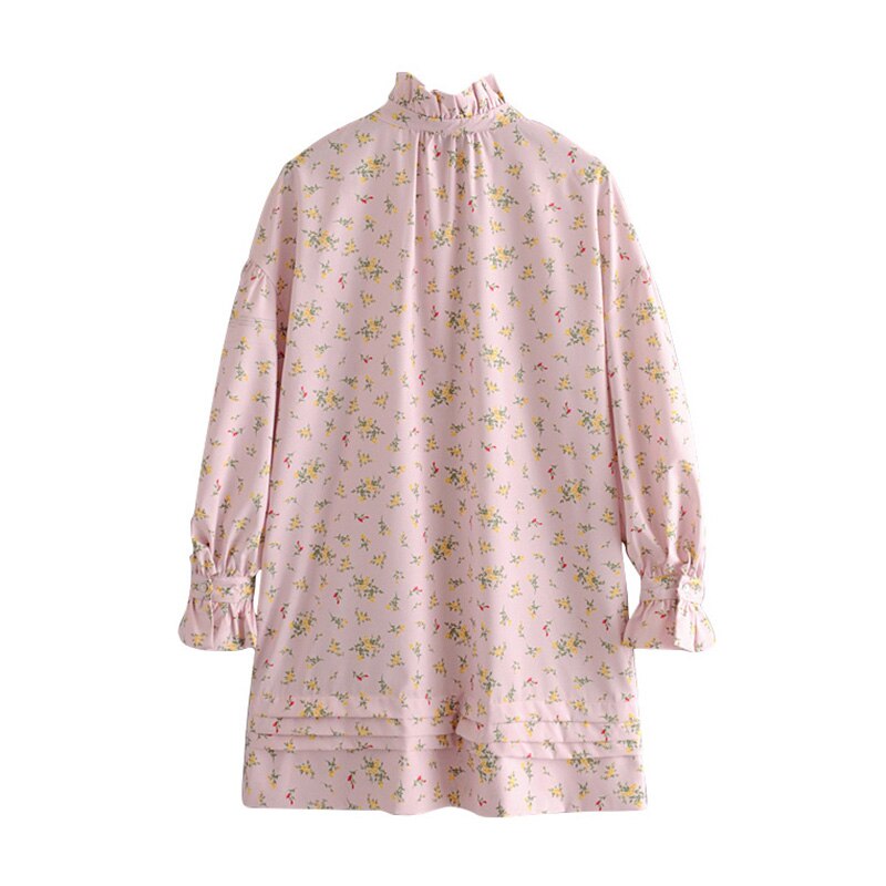 Ruffled Long Sleeve Vintage Party Dress