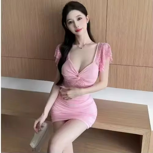 Elegant Lace Corset A Line Party High Quality Luxury Coquette Bodycon Mini Dress
