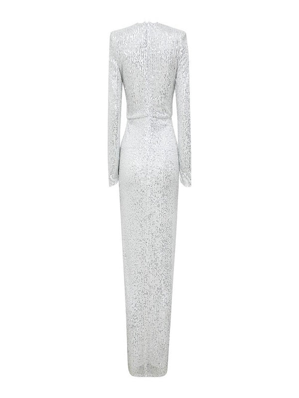 Sequin long sleeve Club Evening Party dress