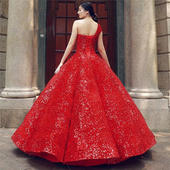 Sequined High-end Vintage Wedding Dress