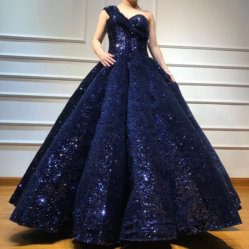 Sequined High-end Vintage Wedding Dress