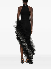 Sequines O Neck Sleeveless High Waist Temperament Dress