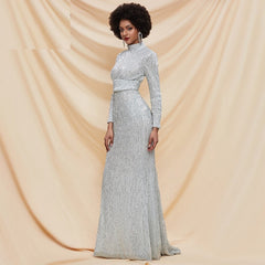 Backless Sequin Elegant Party Maxi Dress