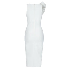 Deep V Neck Tank Club Ruffles Party Dress Vestido