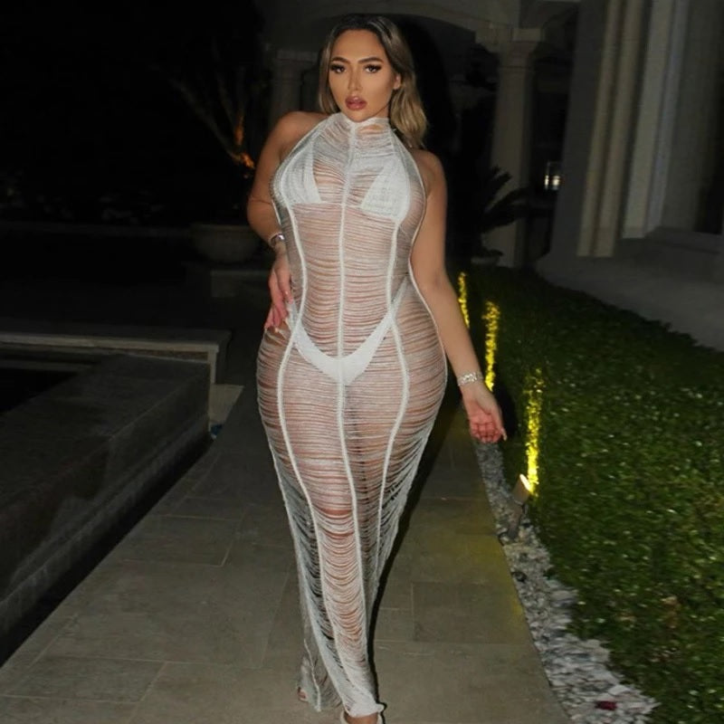 Draped  Club Party Bodycon Dress