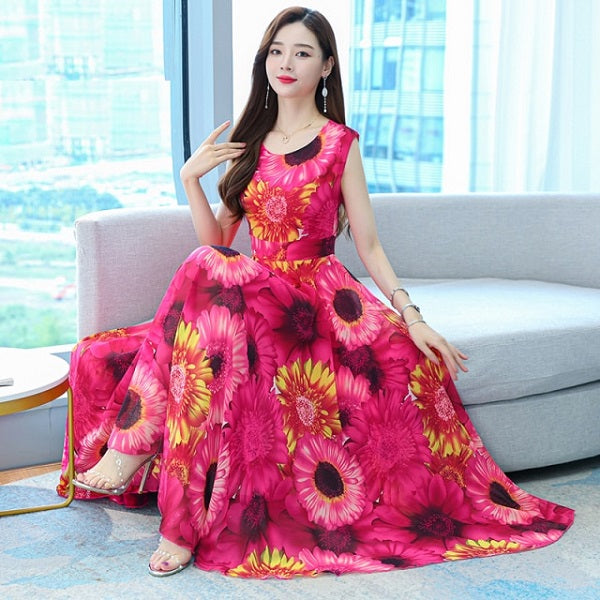 Midi Elegant Beach Party Dress