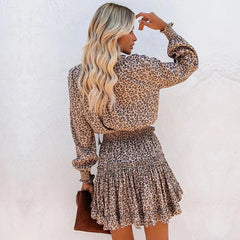 Elegant Ruffles Vintage Club Short Dress