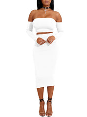 Halter Top Lace Up Back Midi Dress