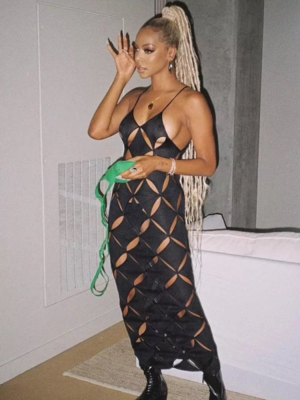 Hollow Out High Waist Dress