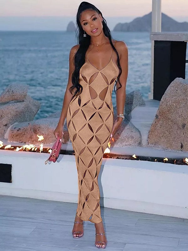 Hollow Out High Waist Dress
