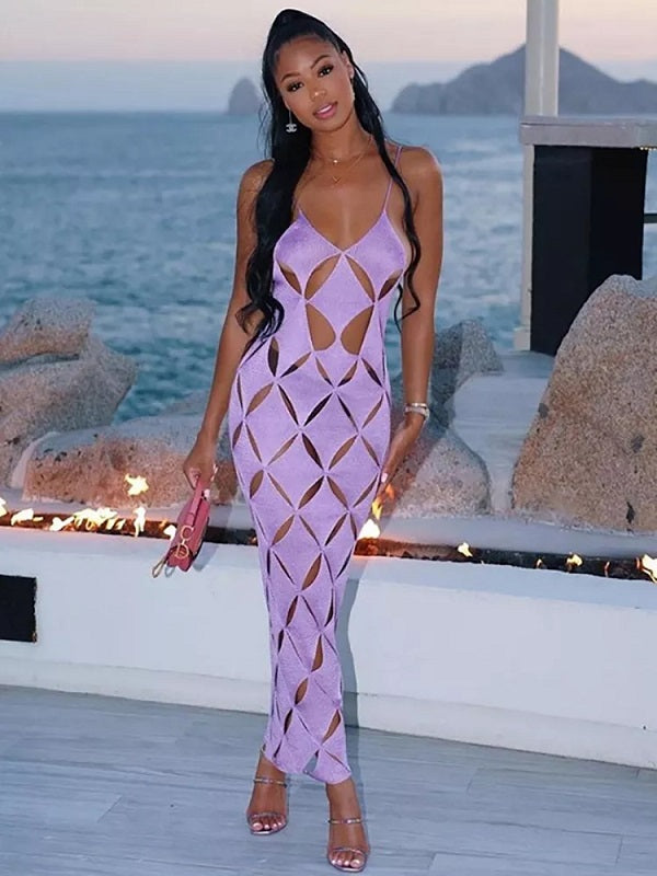 Hollow Out High Waist Dress