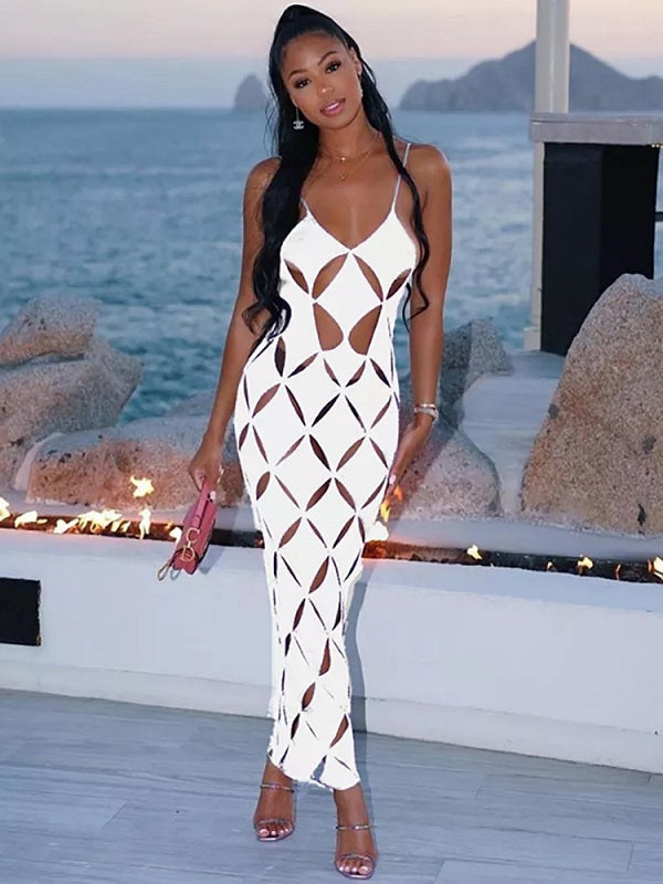 Hollow Out High Waist Dress