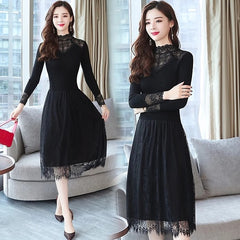 Lace Knitting Cotton Bodycon Party Dress