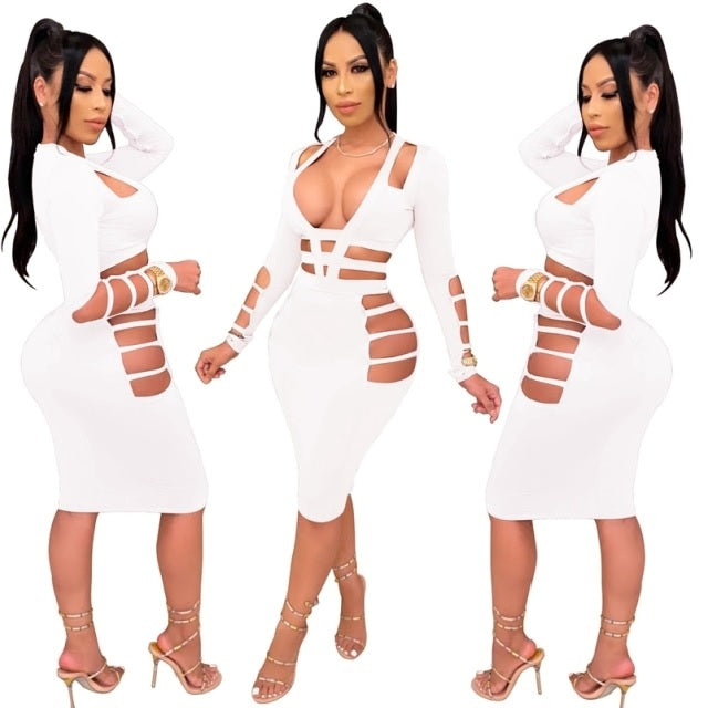 Long Sleeve Night  Birthday Party Bodycon Dress