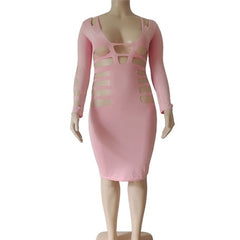 Long Sleeve Night  Birthday Party Bodycon Dress