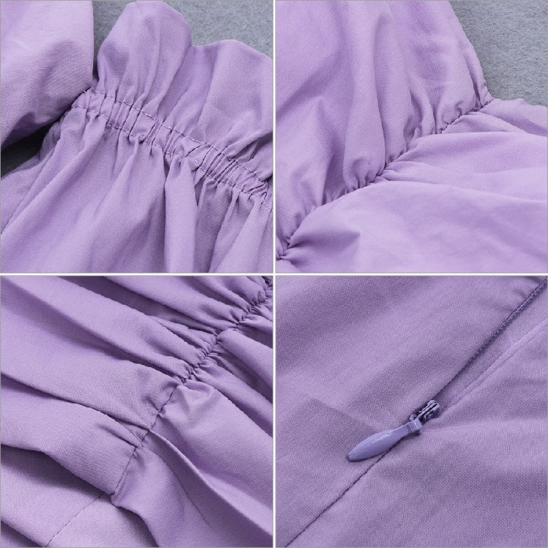 Off Shoulder Long Sleeve Draped Bodycon Dress