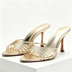 Pointed Peep Toe Heel