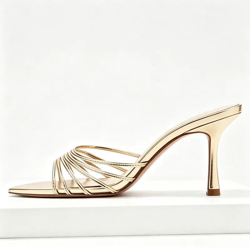 Pointed Peep Toe Heel