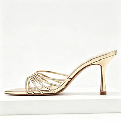 Pointed Peep Toe Heel