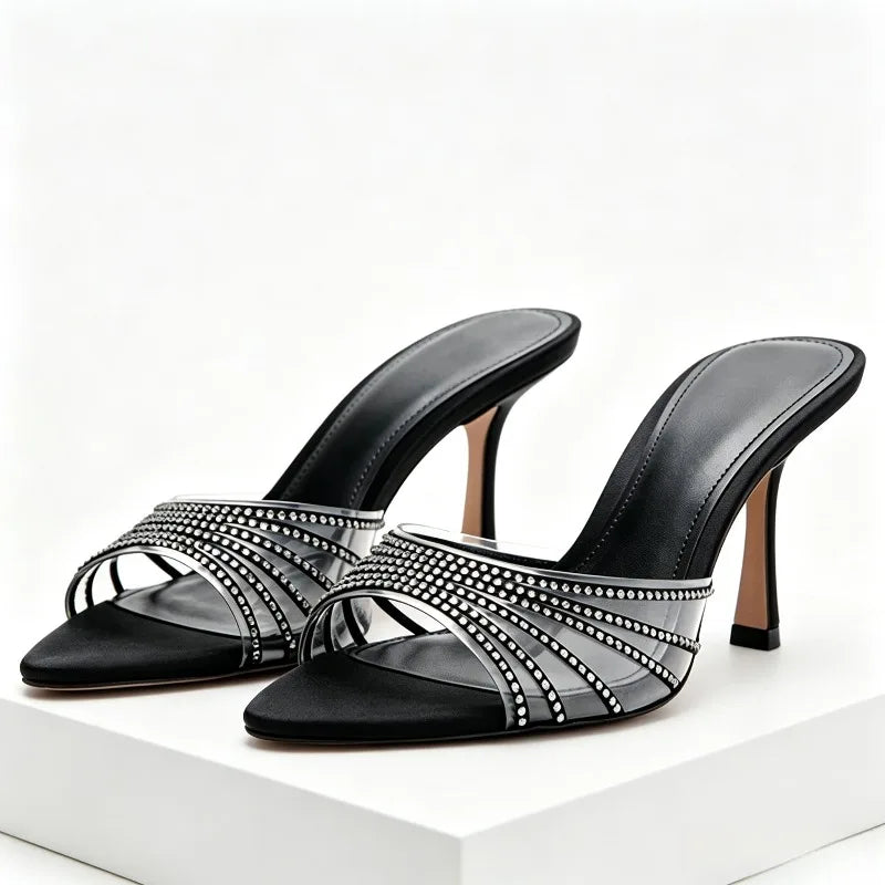 Pointed Peep Toe Heel