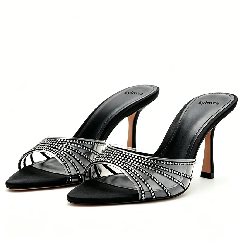 Pointed Peep Toe Heel