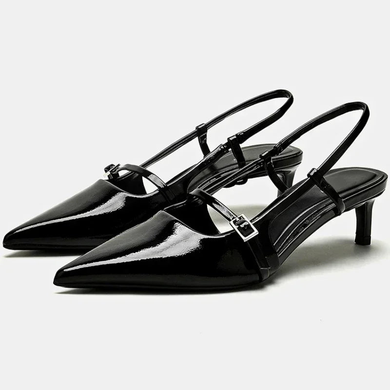 Pointed Toe Sandals Red Thin High Heel