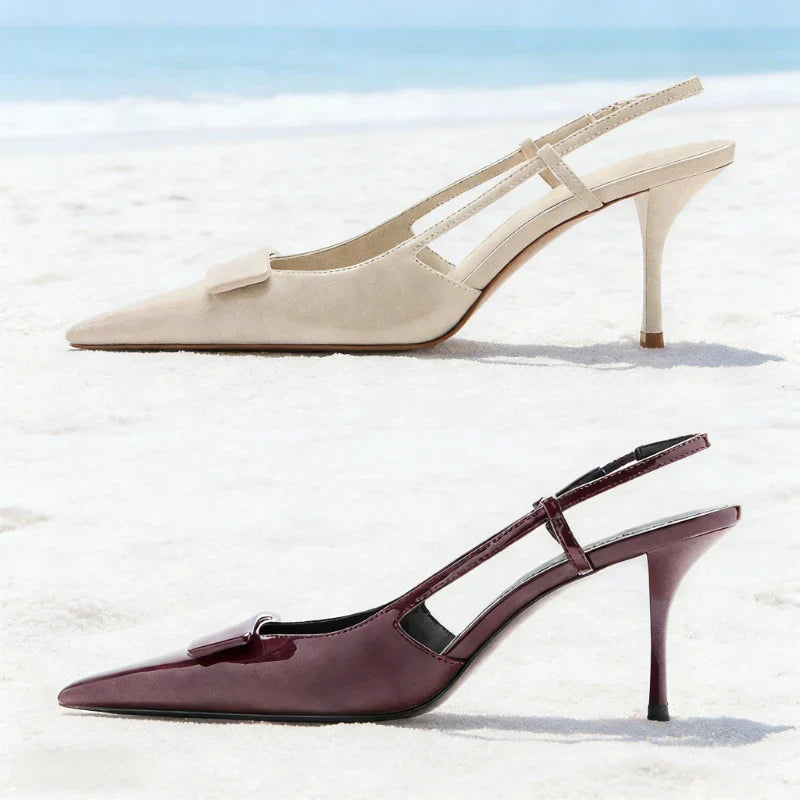 Pointed-Toe Slingback High Heel