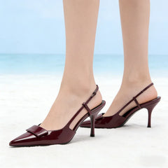 Pointed-Toe Slingback High Heel