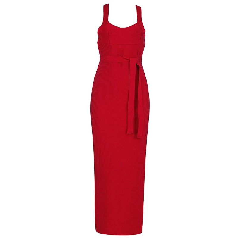 Runway Backless Hollow Out Party Vestido Bodycon Dress