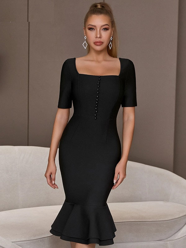 Short Sleeve Club Evening Party Dress