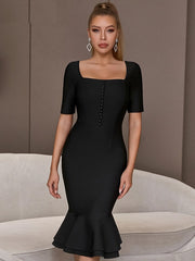 Short Sleeve Club Evening Party Dress