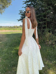 Sleeveless Backless Party Club Midi Dress