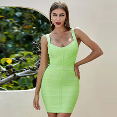 Sleeveless Celebrity Runway Party Bodycon Bandage Dress
