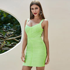 Sleeveless Celebrity Runway Party Bodycon Bandage Dress