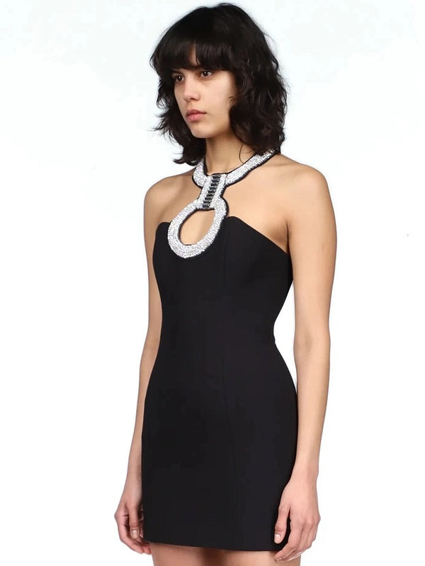 Sleeveless Cut Out Evening Party Bodycon Dress