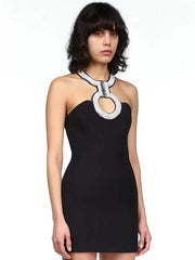 Sleeveless Cut Out Evening Party Bodycon Dress