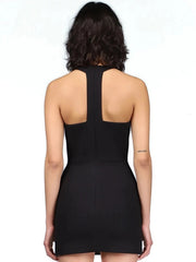 Sleeveless Cut Out Evening Party Bodycon Dress
