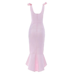 Sleeveless Spaghetti Strap Bow Mermaid Club Party Dresses