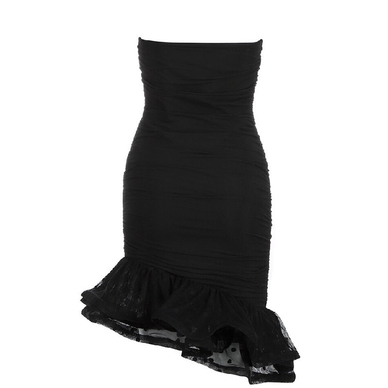 Sleeveless Strapless Lace Party Cocktail Bodycon Bandage Dress
