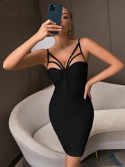 Spaghetti Strap Bodycon Mini Dress