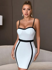 Spaghetti Strap Sleeveles Party Bodycon Dress