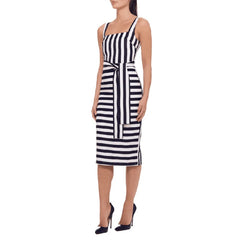 Spaghetti Striped Bandage Mini Dress