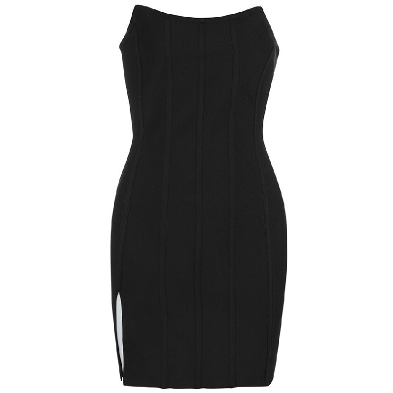 Casual Strapless Sleeveless Club Party Vestido Bandage Dress
