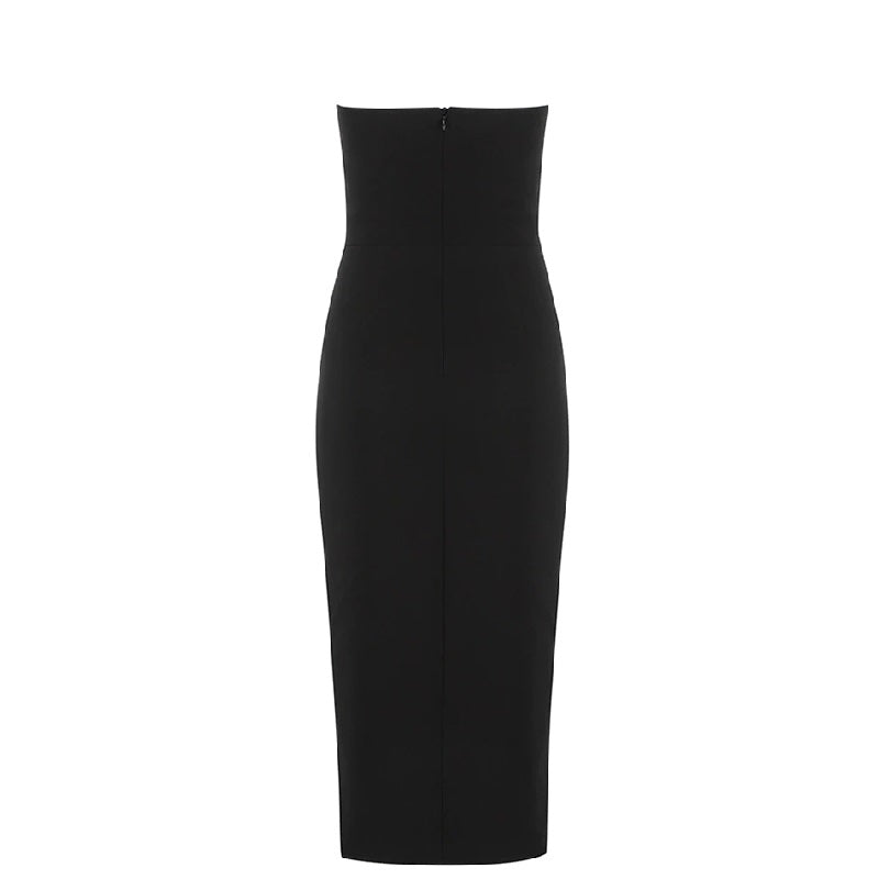 Strapless Sleeveless Club Sash Bodycon Party Cocktail Dress