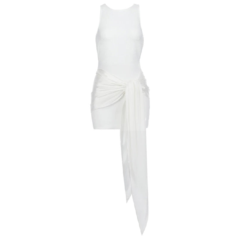 Casual O-Neck Tank Sleeveless Party Bodycon Mini Dress